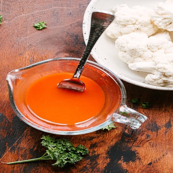 Ingredients for buffalo cauliflower